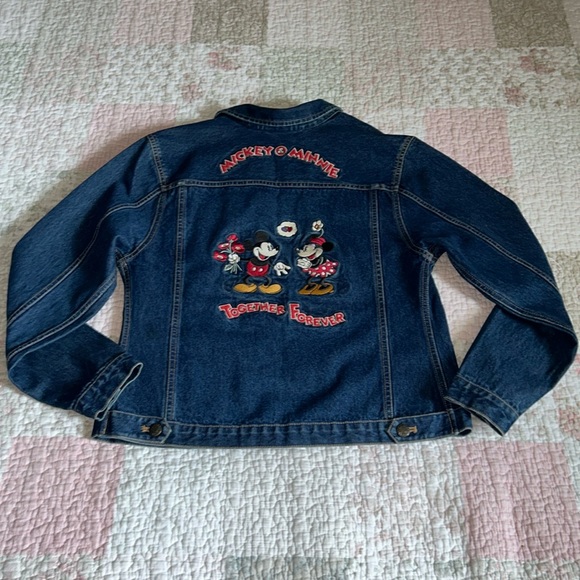 Vintage Disney Mickey & Minnie Mouse Jean Jacket - Picture 1 of 4